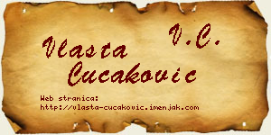 Vlasta Čučaković vizit kartica